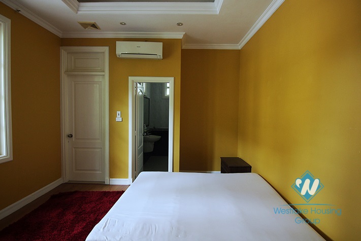 An elegant and high-end villa with a big yard for rent in Tay Ho area